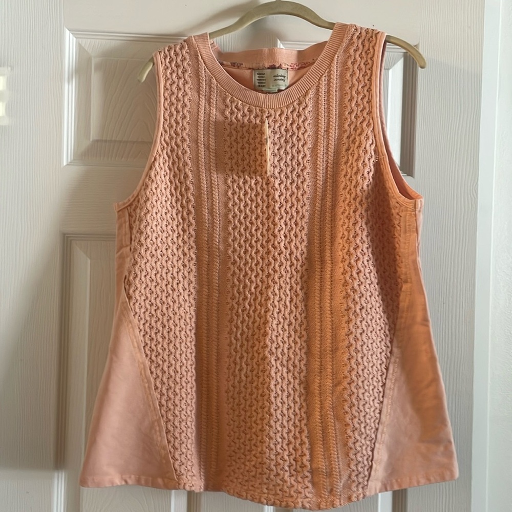 Anthropologie Mixed Media sweater vest
